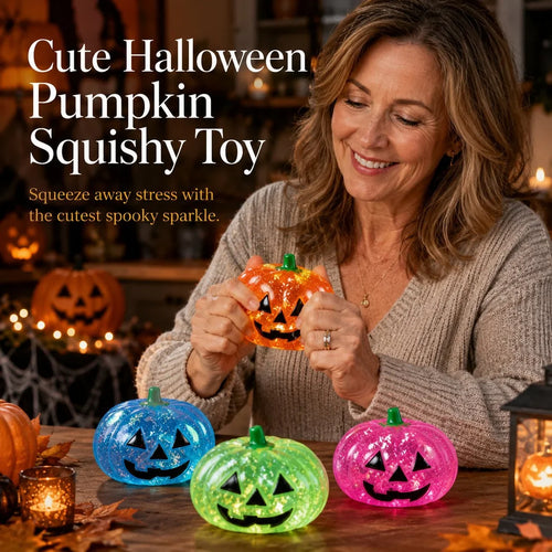 Hands-On Cute Pumpkin Squishy Toy for Creative Play