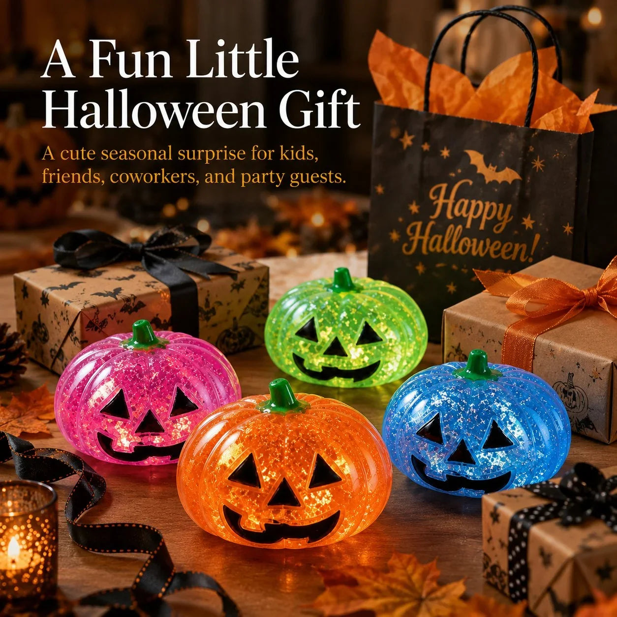 Hands-On Cute Pumpkin Squishy Toy for Creative Play