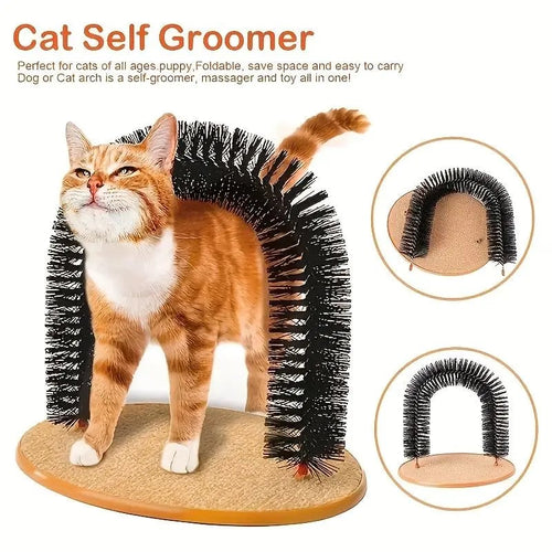 Hands-On Cat Arch Self-Cleaning Cat Massage Toy for Creative Play