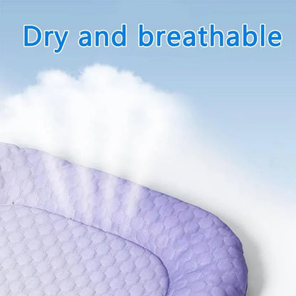 Pet-Friendly Ice Silk Pet Cooling Mat – Breathable Summer Cooling Bed
