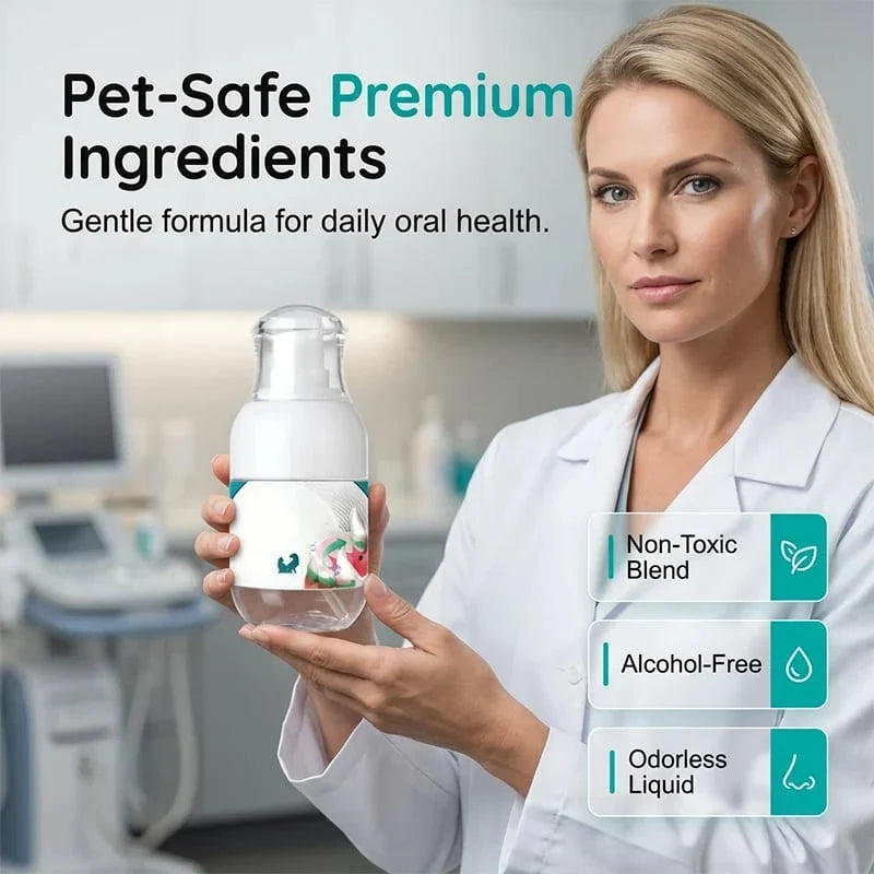 Vehicle-Ready No-Brush Pet Dental Care Liquid– Pet Dental Care Made