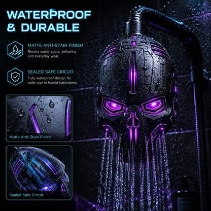 Purpose-Built Cyber Mecha Skull Color Changing LED Pressure Boost