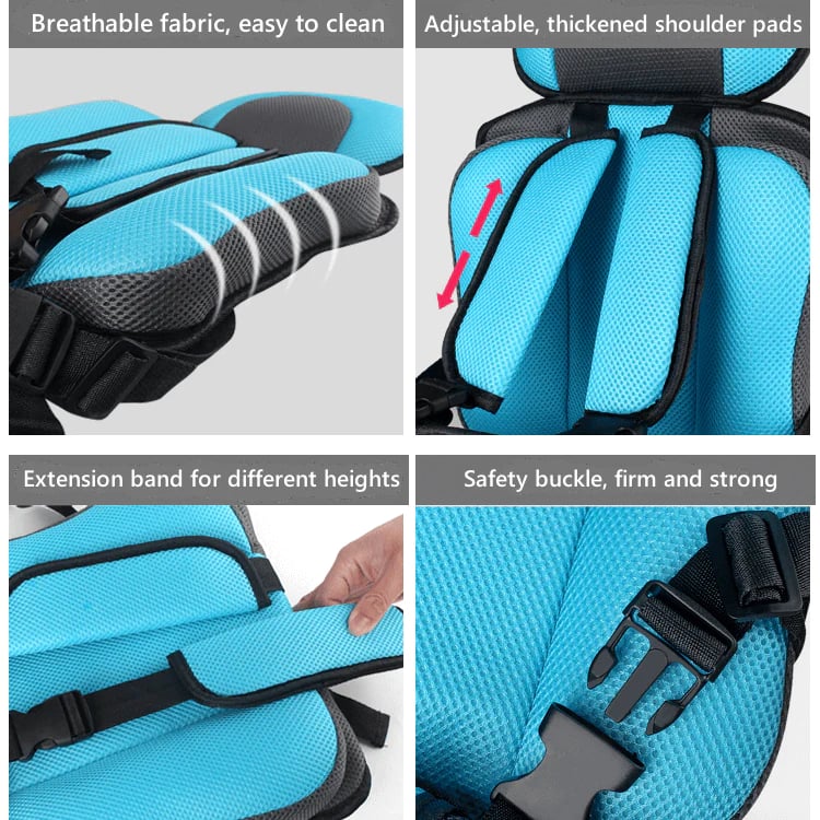 Vehicle-Ready Auto Child Safety Seat Simple Car Portable Seat