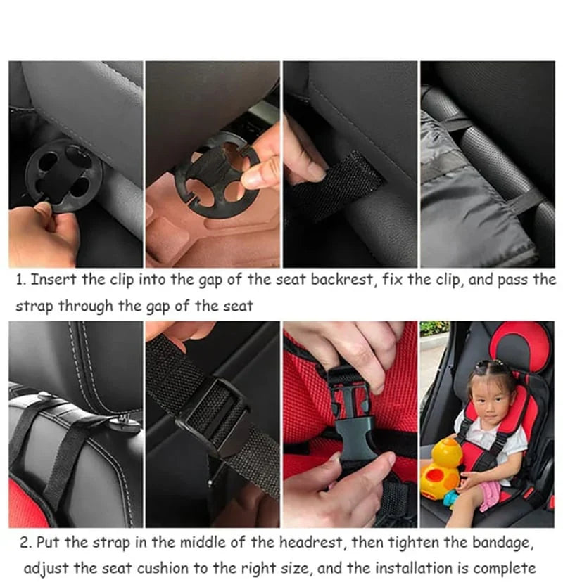 Vehicle-Ready Auto Child Safety Seat Simple Car Portable Seat