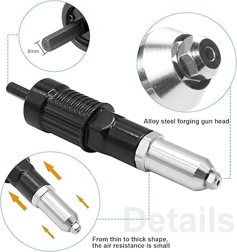 Hands-On Professional Electric Rivet Gun Adapter Kit for Creative Play