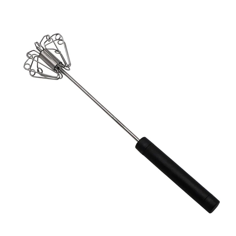 Stainless Steel Semi-Automatic Handheld Egg Whisk Tool