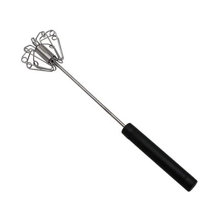 Stainless Steel Semi-Automatic Handheld Egg Whisk Tool