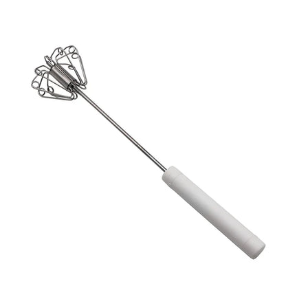 Stainless Steel Semi-Automatic Handheld Egg Whisk Tool