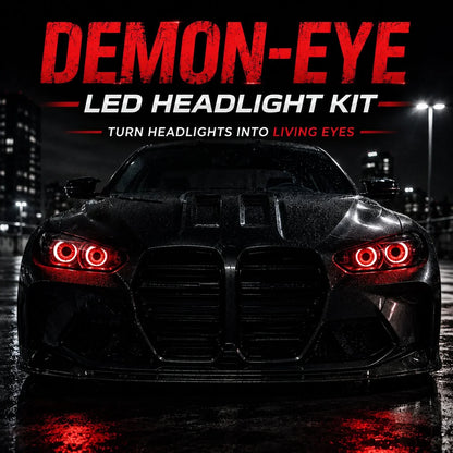 Decorative Demon-Eye LED Headlight Kit-2 pcs for Focused Lighting