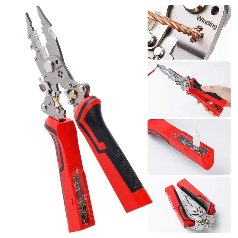 Vehicle-Ready 16 in 1 Wire Stripper Twister for Cutting and Pulling