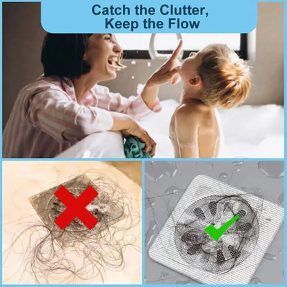 Task-Ready Disposable Drain Hair Catcher Mesh Stickers for Home Upkeep