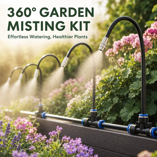 Adjustable 360° Mist-Line Watering System for Garden Plants
