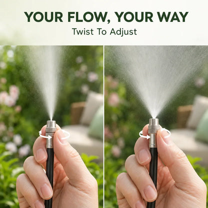 Adjustable 360° Mist-Line Watering System for Garden Plants