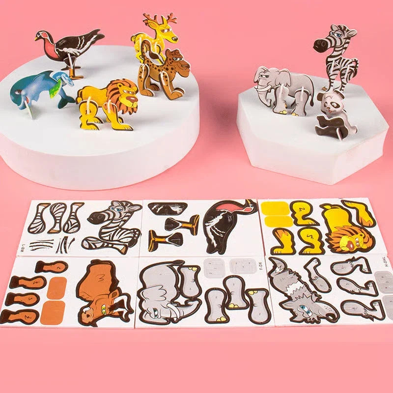 Hands-On DIY 3D Creative Insect Paper Jigsaw Puzzle, Screen