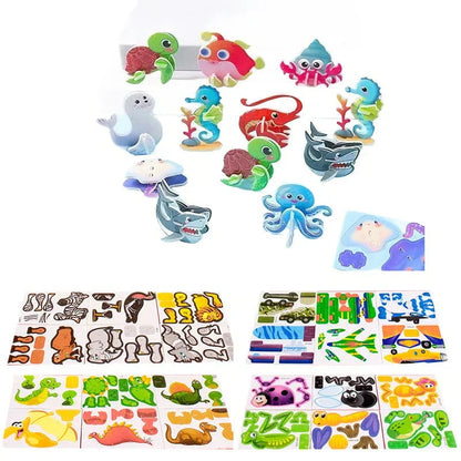Hands-On DIY 3D Creative Insect Paper Jigsaw Puzzle, Screen