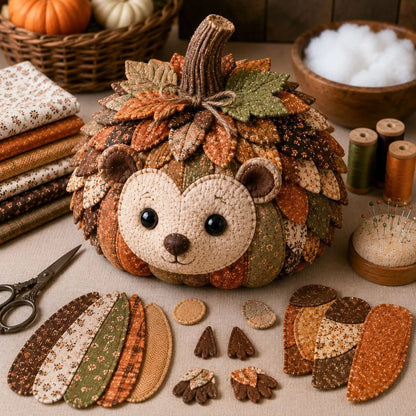 Make-Your-Own Pumpkin Animal Sewing Set for Autumn Crafting