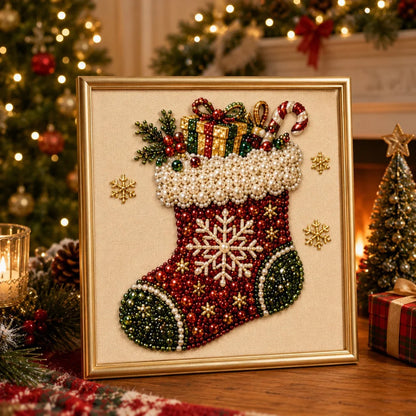Framed Pearl Mosaic Craft Kit Designed for First-Time Makers