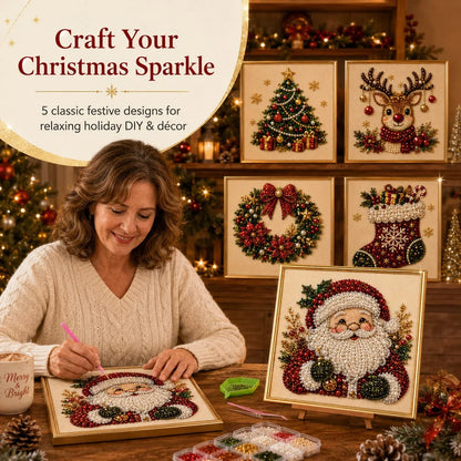 Framed Pearl Mosaic Craft Kit Designed for First-Time Makers