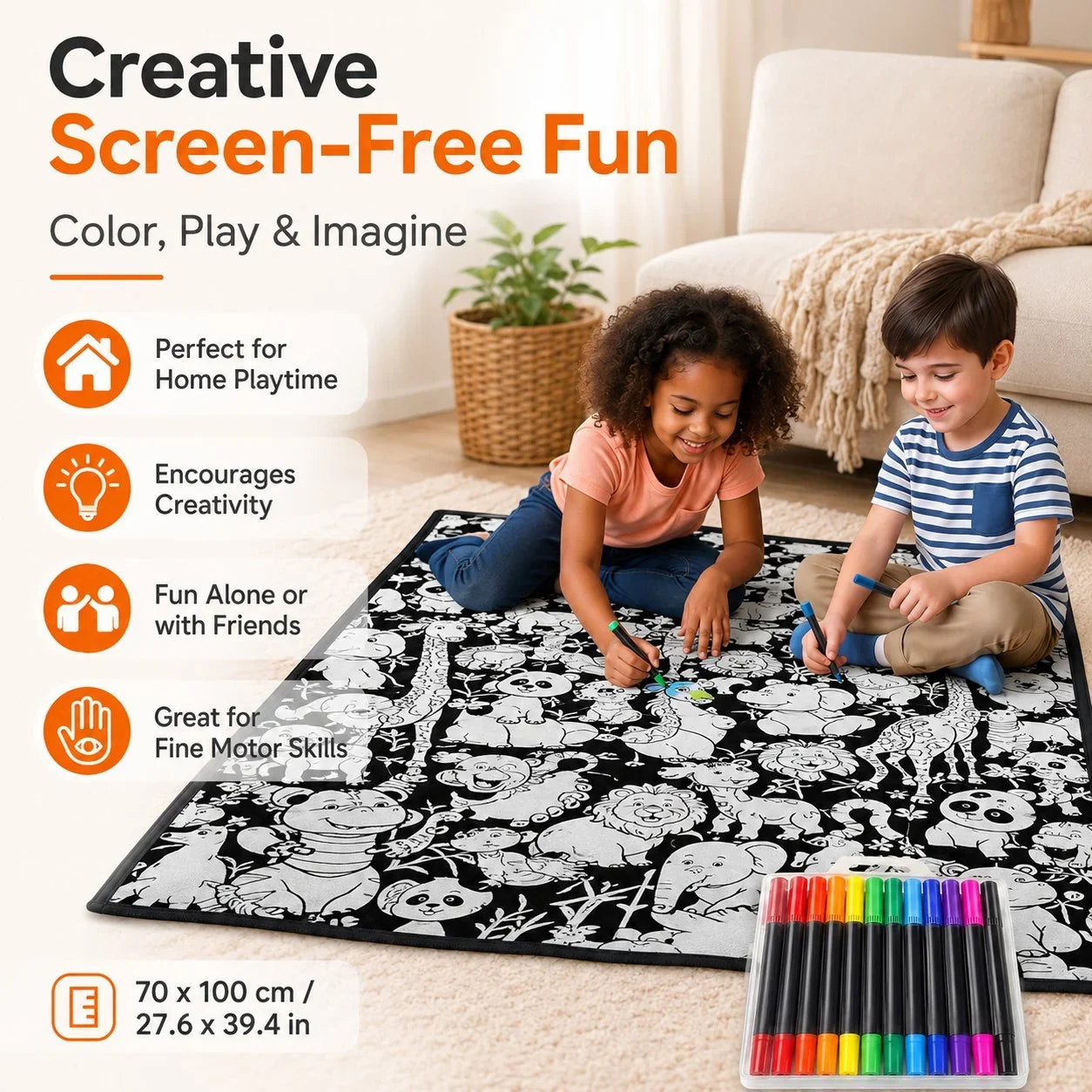 Purpose-Built DIY Doodle Blanket – Color, Create & Make It Uniquely