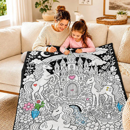 Purpose-Built DIY Doodle Blanket – Color, Create & Make It Uniquely