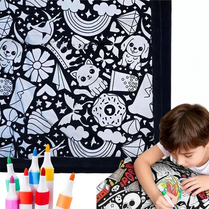 Purpose-Built DIY Doodle Blanket – Color, Create & Make It Uniquely