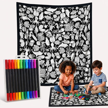 Purpose-Built DIY Doodle Blanket – Color, Create & Make It Uniquely