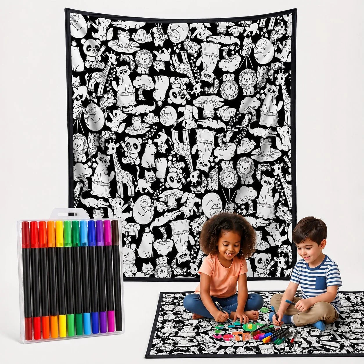 Purpose-Built DIY Doodle Blanket – Color, Create & Make It Uniquely