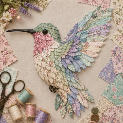 Hands-On Beginner Friendly 3D Patchwork Bird DIY Craft Kit – Create a