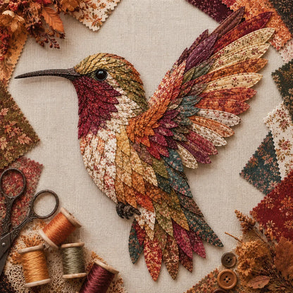 Hands-On Beginner Friendly 3D Patchwork Bird DIY Craft Kit – Create a