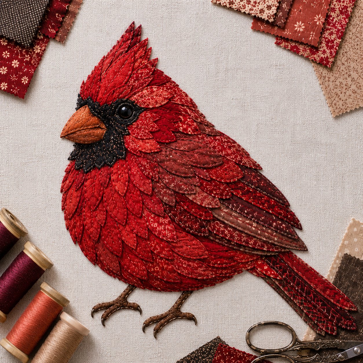 Hands-On Beginner Friendly 3D Patchwork Bird DIY Craft Kit – Create a