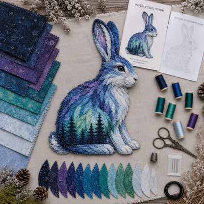Northern Lights Animal Patchwork Set for Textile Crafting