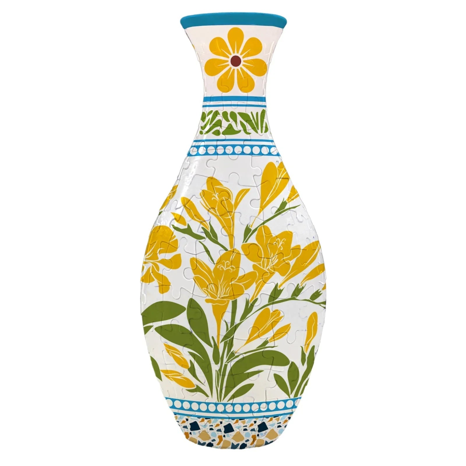 Hands-On DIY Puzzle Flower Vase for Creative Play