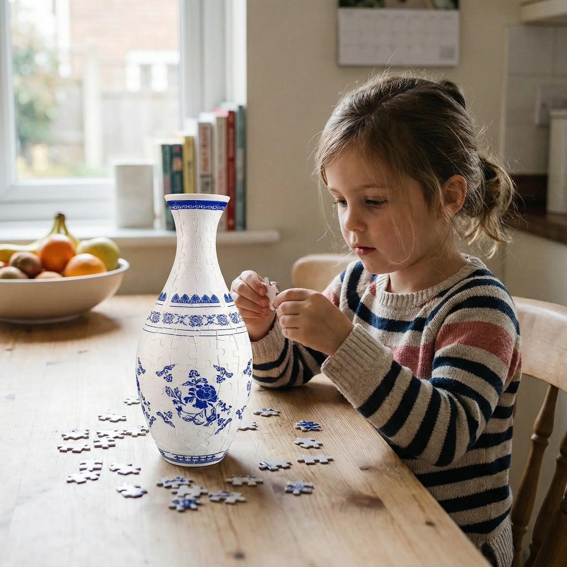 Hands-On DIY Puzzle Flower Vase for Creative Play