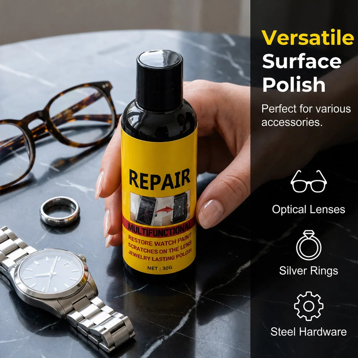 Vehicle-Ready Multifunctional Scratch Repair Polish – Works on All
