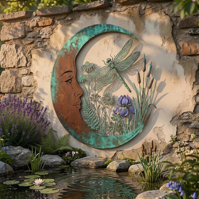Purpose-Built Dragonfly Moon Wall Decor for Everyday Use