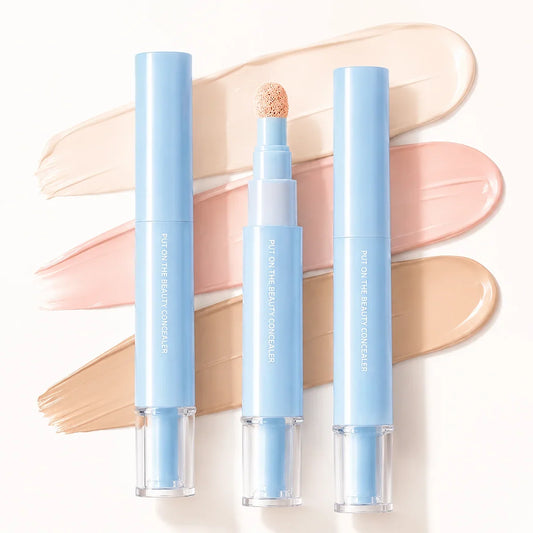 Dual-Effect Concealer and Powder Foundation for Portable Coverage