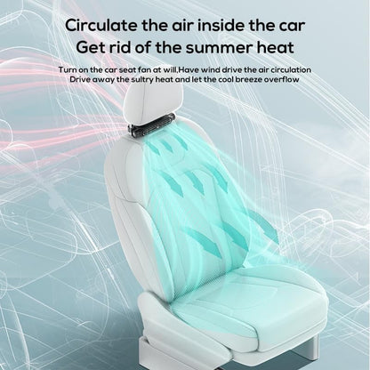 Dual-Turbo Car Seat Cooling Fan for Summer Air Circulation