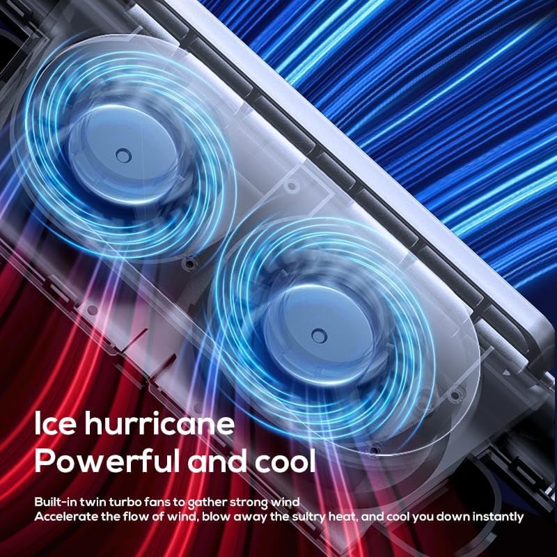 Dual-Turbo Car Seat Cooling Fan for Summer Air Circulation
