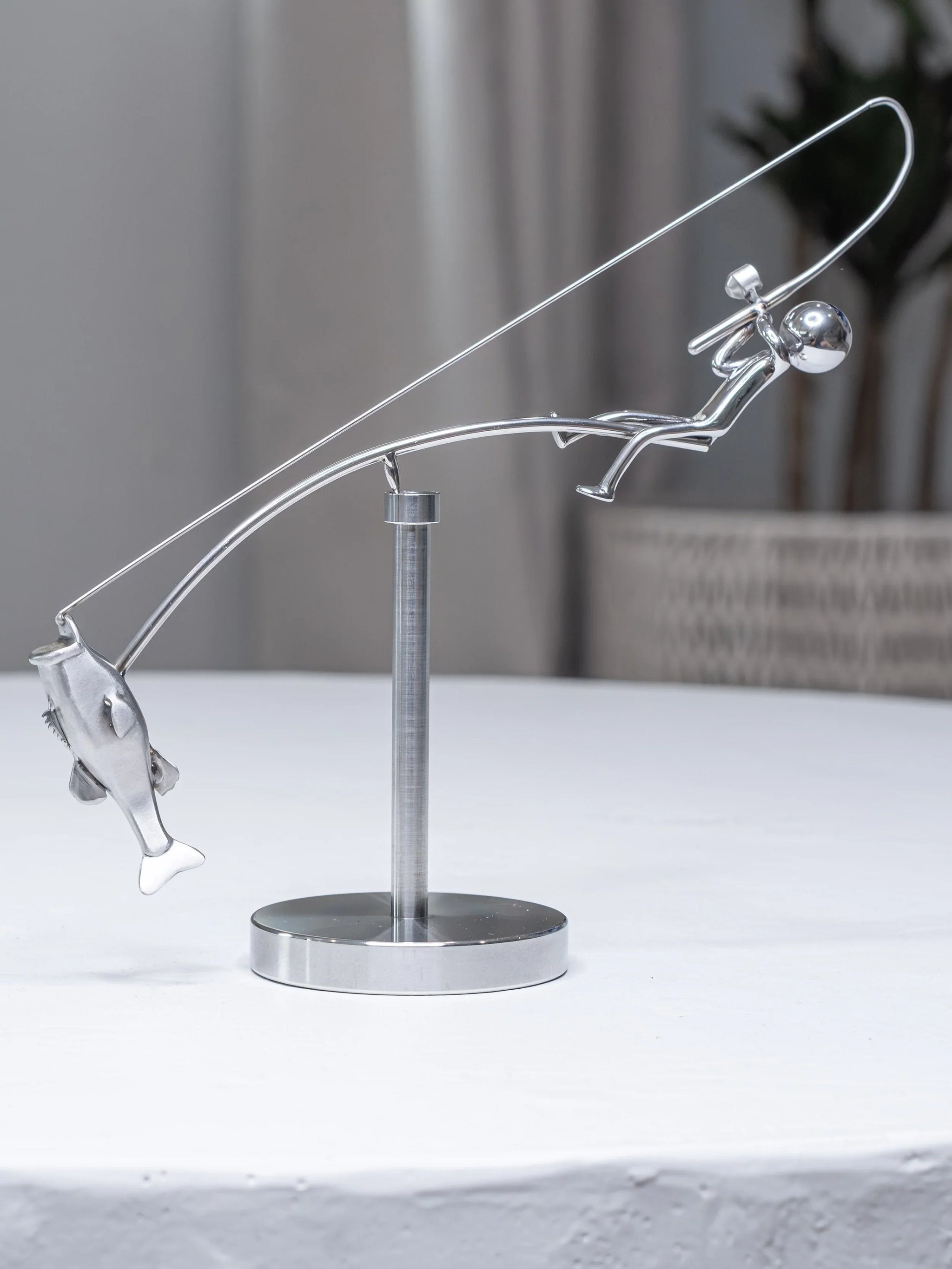 Purpose-Built The Fisherman Balancing Sculpture for Everyday Use
