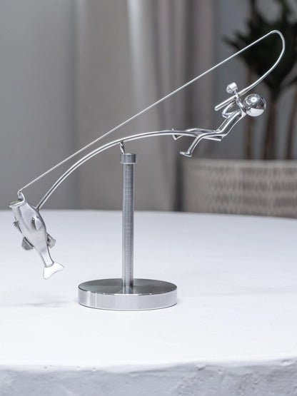 Purpose-Built The Fisherman Balancing Sculpture for Everyday Use