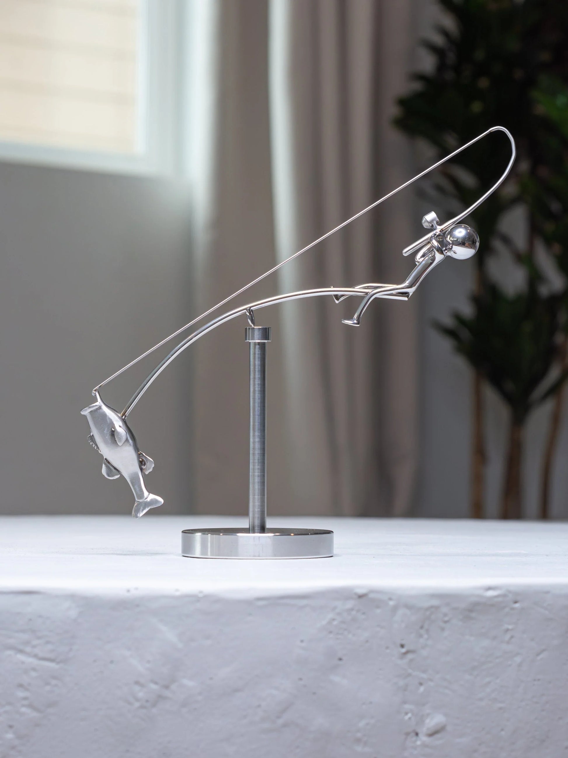 Purpose-Built The Fisherman Balancing Sculpture for Everyday Use