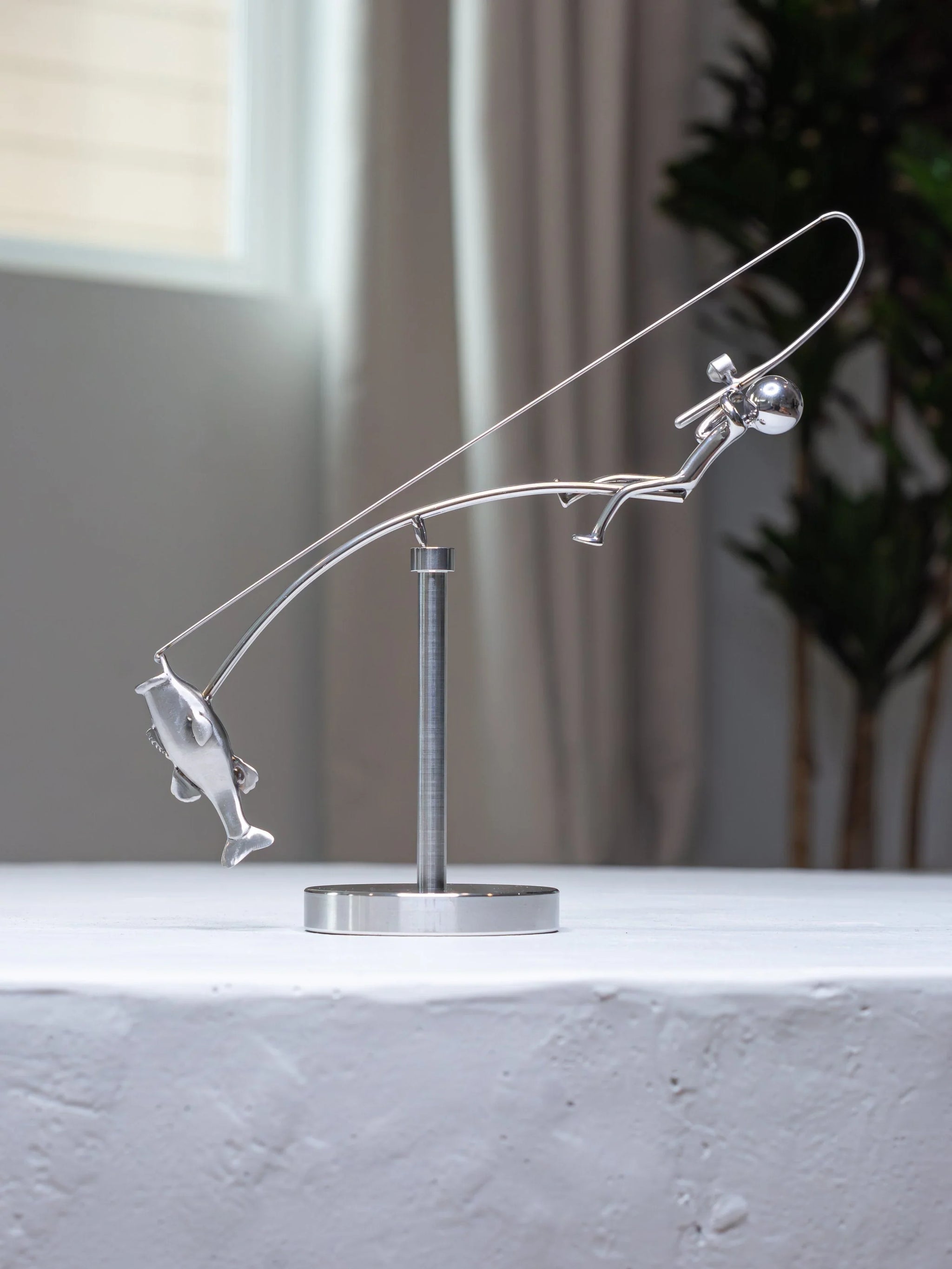 Purpose-Built The Fisherman Balancing Sculpture for Everyday Use