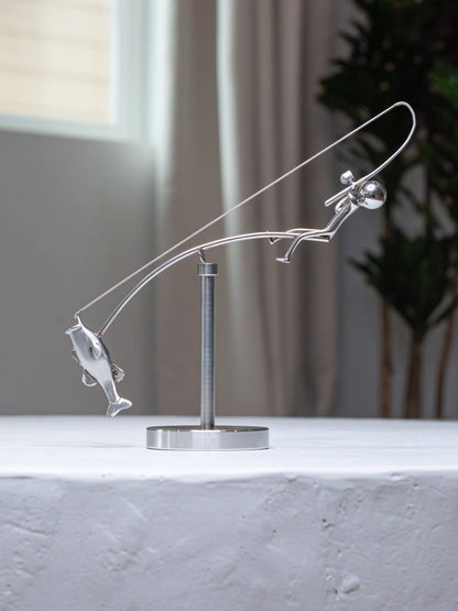 Purpose-Built The Fisherman Balancing Sculpture for Everyday Use