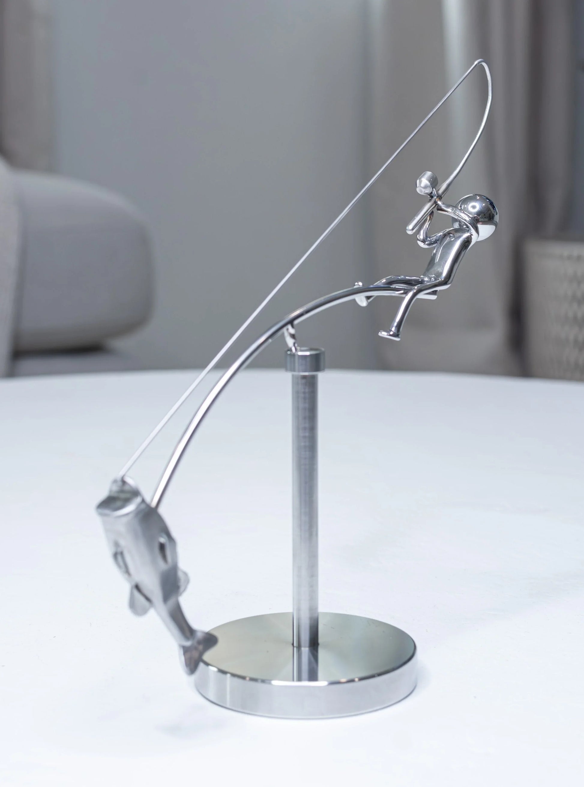 Purpose-Built The Fisherman Balancing Sculpture for Everyday Use