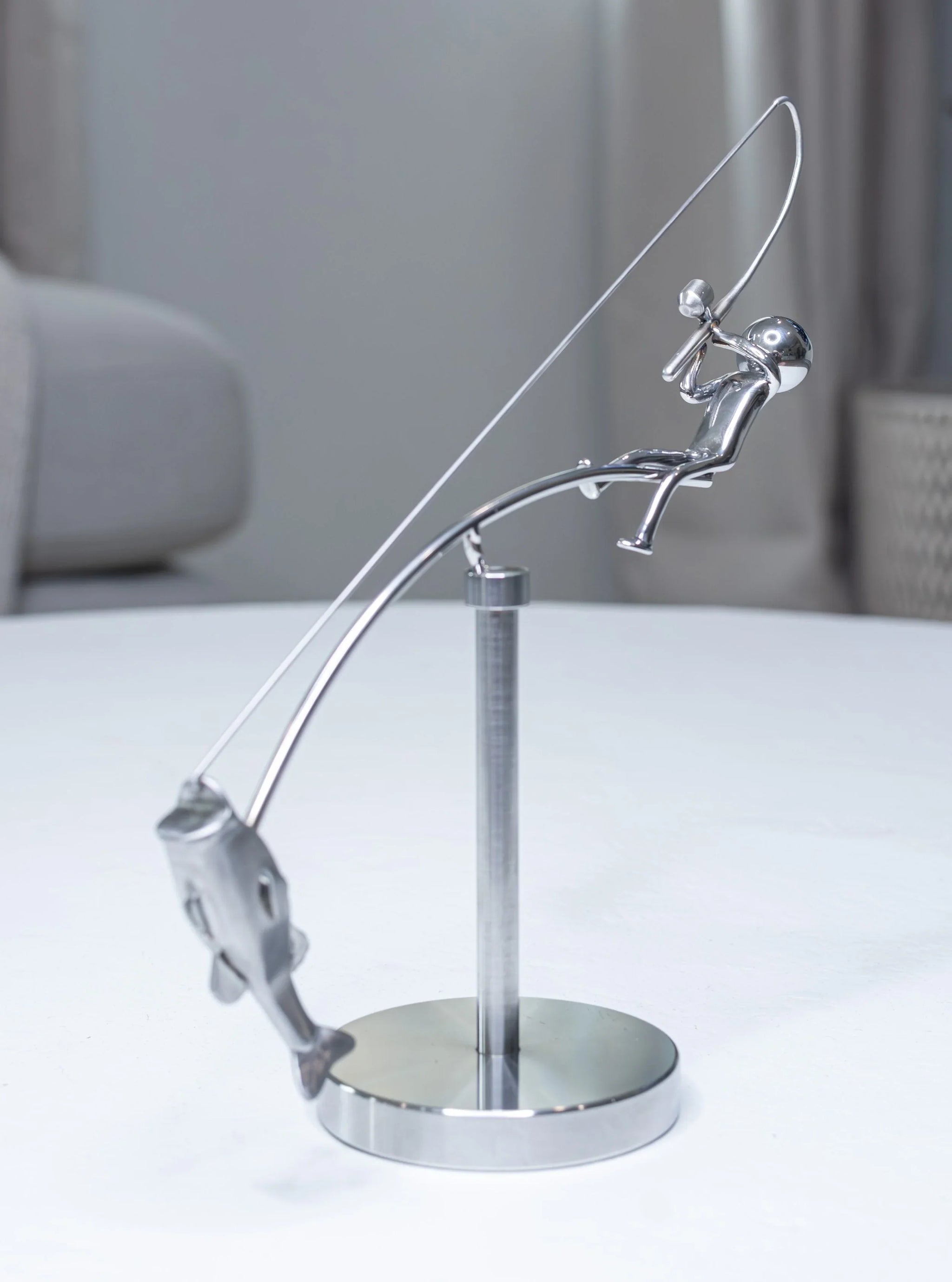 Purpose-Built The Fisherman Balancing Sculpture for Everyday Use