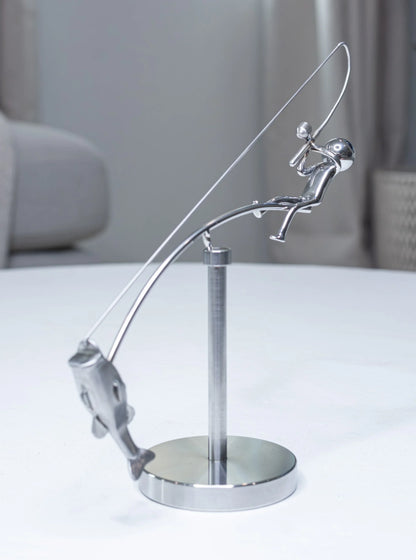 Purpose-Built The Fisherman Balancing Sculpture for Everyday Use