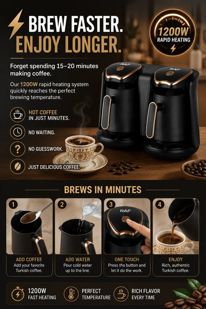 Concentrated Coffee Brewer with High-Pressure Extraction