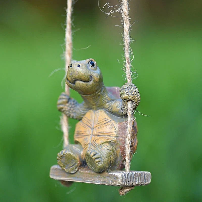 Purpose-Built Whimsical Turtle Swing Decor for Everyday Use
