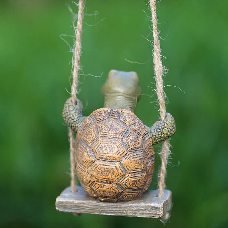 Purpose-Built Whimsical Turtle Swing Decor for Everyday Use