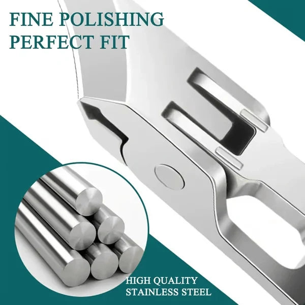 3-Piece Angled Eagle-Beak Stainless Steel Nail Clipper Set